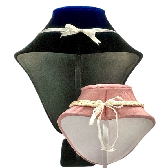 Real Shells and Straw Adjustable Choker Neclace Ribbon Tie Back Handmade NWOT - Picture 6 of 8